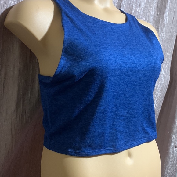 Athlux Sports Tank/Bra Blue XXL 2X  Stretchy Polyester Spandex - Picture 3 of 14